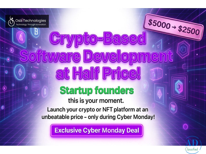 Cyber Monday Offer! Get Your Crypto Exchange Software at $  – Osiz Technologies
