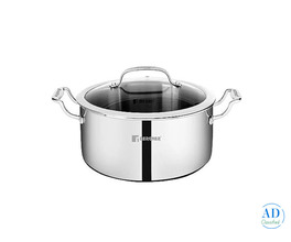 Bergner Hitech Triply with 32 cm Casserole with Glass Lid