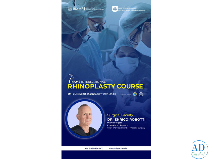 7th RIAMS International Rhinoplasty Course In India