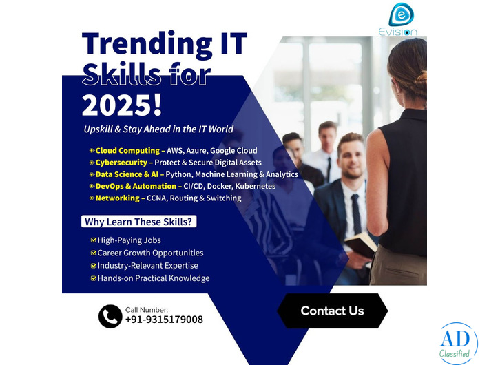 Trending IT Skills for 2025 - AI Cloud Computing Cybersecurity Full Stack Development