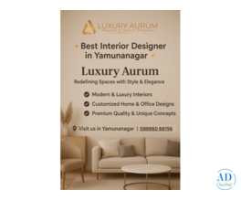 Luxury Interior Design in Yamuna Nagar