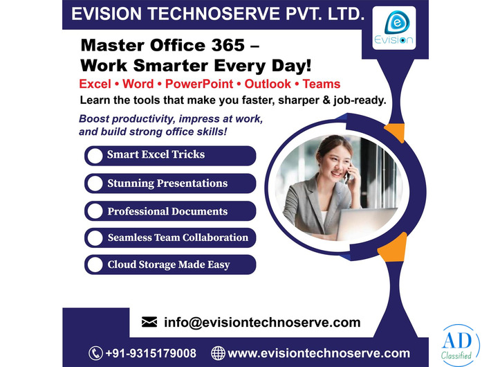 Master Office 365 - Work Smarter Not Harder - Evision Technoserve