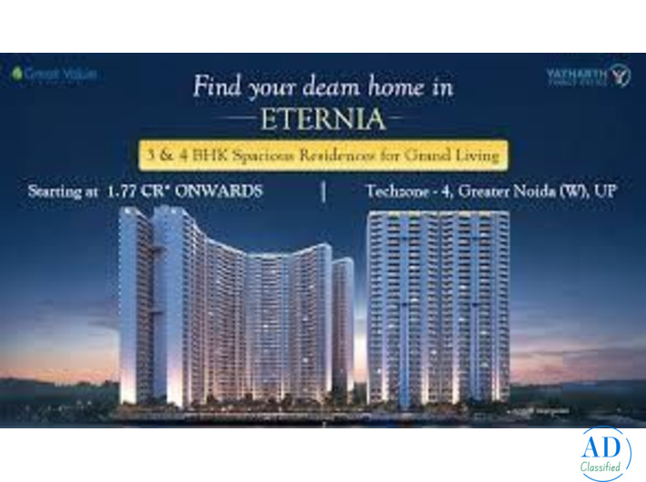NBCC Eternia Residences – Luxury 3 & 4 BHK Homes in Techzone 4, Greater Noida