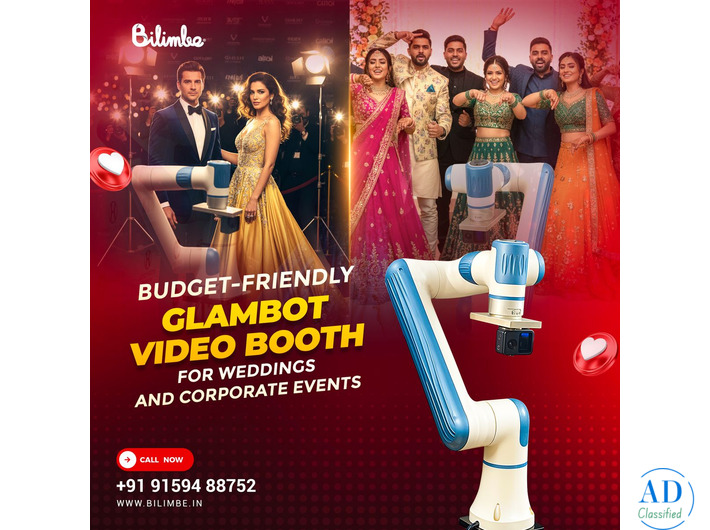 Budget-Friendly Glambot Video Booth for Weddings and Corporate Events