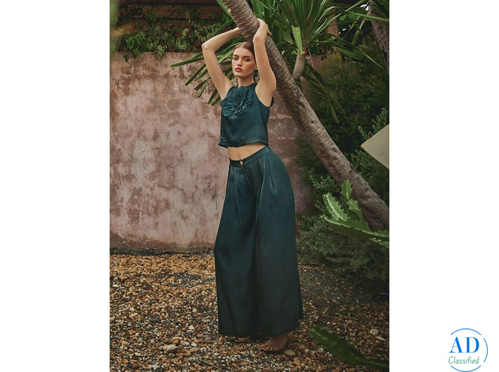 Christmas Day Festive Wear Ladies Dress Design – Diana Floral Pant