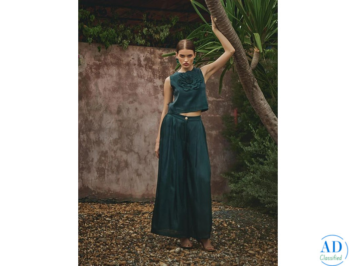 Christmas Day Festive Wear Ladies Dress Design – Diana Floral Pant