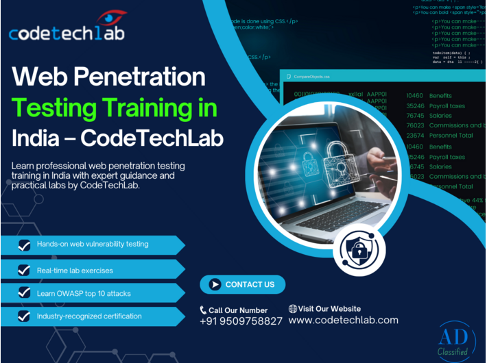 Learn Practical Web Penetration Testing Training in India – CodeTechLab