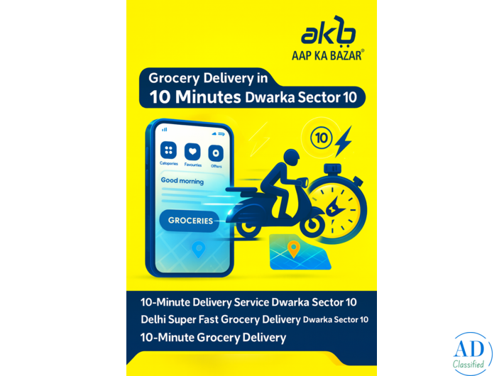 Fast Grocery Delivery Dwarka Sector 10 Delhi – Express Essentials Anytime