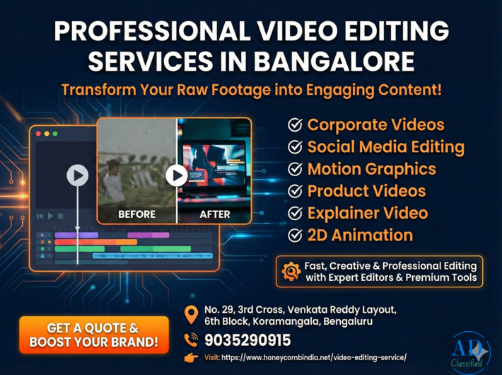 Professional Video Editing Services in Bangalore – Honeycomb