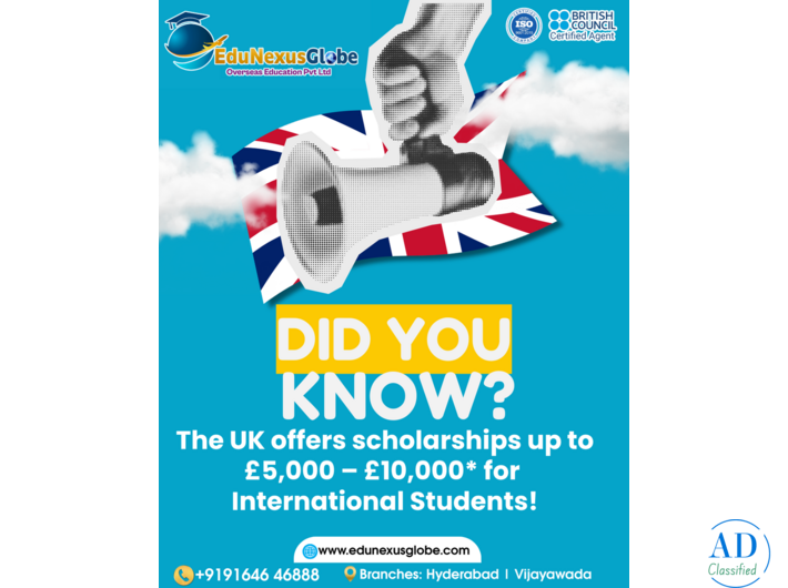 UK Scholarships for International Students with EduNexus Globe
