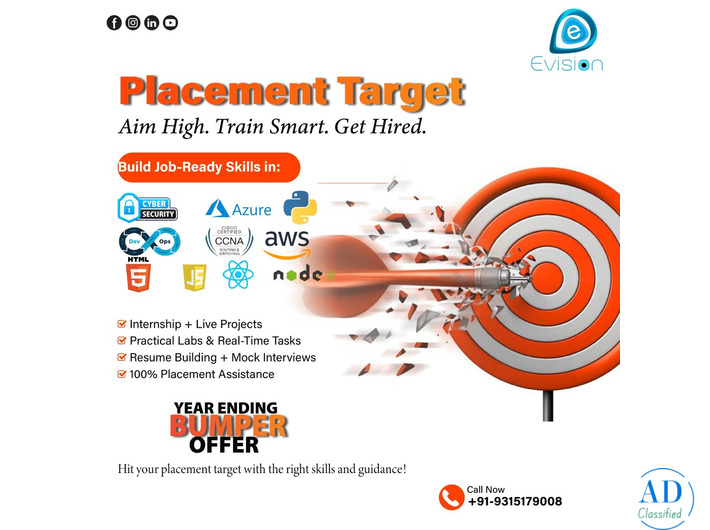Placement Target – Lets Make Your Career Goal a Reality - Evision Technoserve