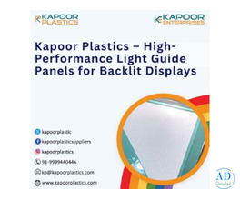 Kapoor Plastics – High-Performance Light Guide Panels for Backlit Displays