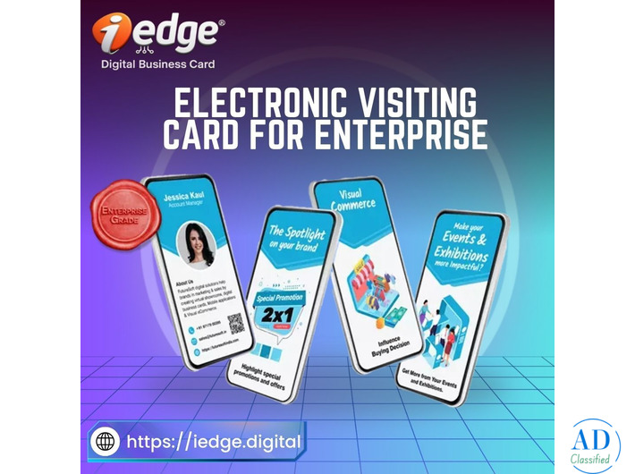 Boost Your Brand Presence with the Electronic Visiting Card by iEdge Digital