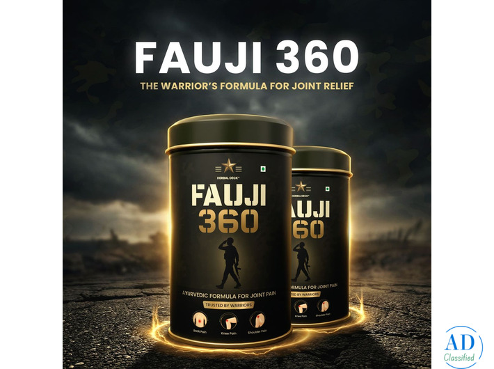 Herbal Deck Fauji 360 – Ayurvedic Pain Relief Powder for Joint & Muscle Pain