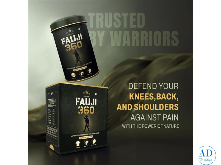 Herbal Deck Fauji 360 – Ayurvedic Pain Relief Powder for Joint & Muscle Pain