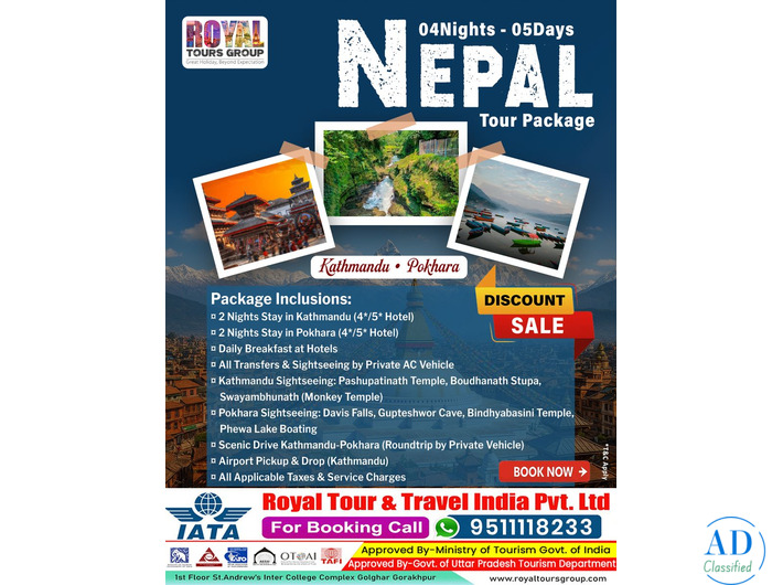 Nepal Tour Package From Gorakhpur