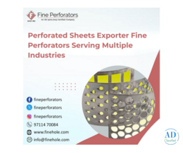 Perforated Sheets Exporter Fine Perforators Serving Multiple Industries