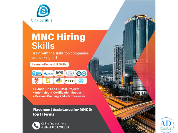 MNC Hiring Skills – Get Job-Ready for Top Companies - Evision Technoserve