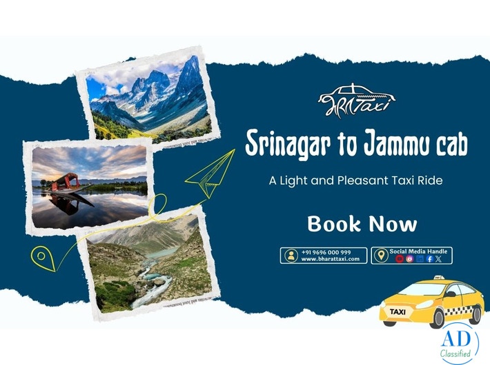 Srinagar to Jammu Cabs