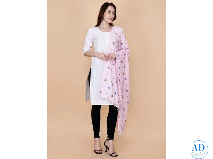 Pretty Lady Printed Dupatta Cotton Light – Elegant Ethnic Style at ₹399