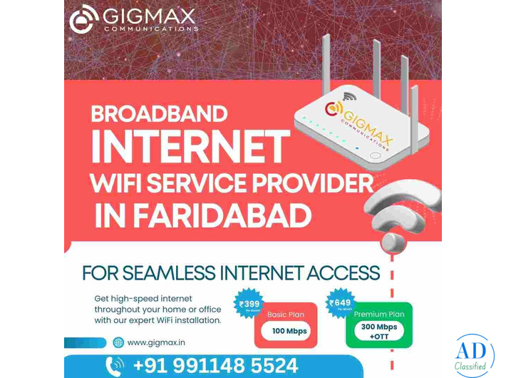 Broadband Internet Wi-Fi Services Provider In Faridabad