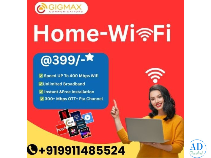 Best internet service provider in faridabad for home