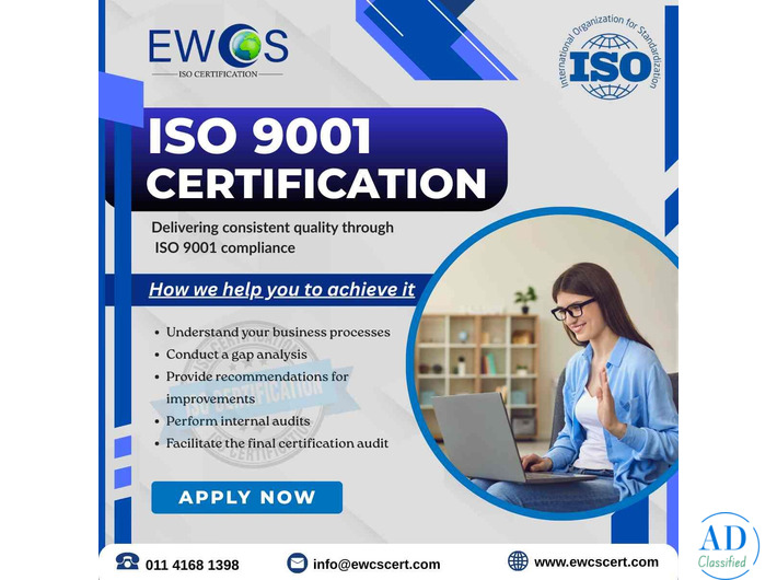 Best ISO 9001 Certification in New Delhi