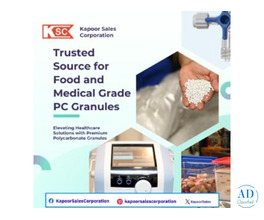 Kapoor Sales Corporation – Trusted Source for Food and Medical Grade PC Granules