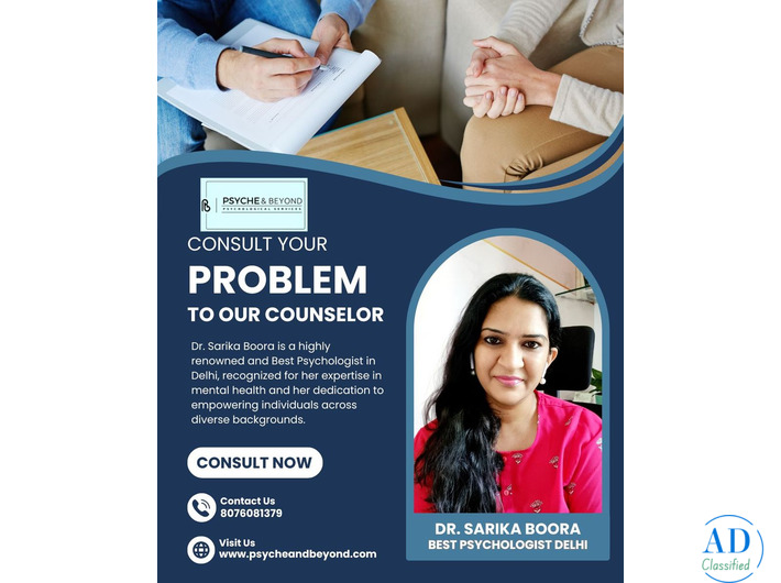 About Dr. Sarika Boora - Best licensed and experienced psychologist