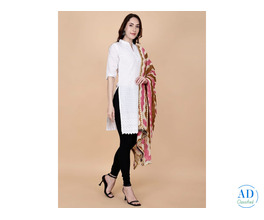 Cotton Printed Dupatta by Pretty Lady