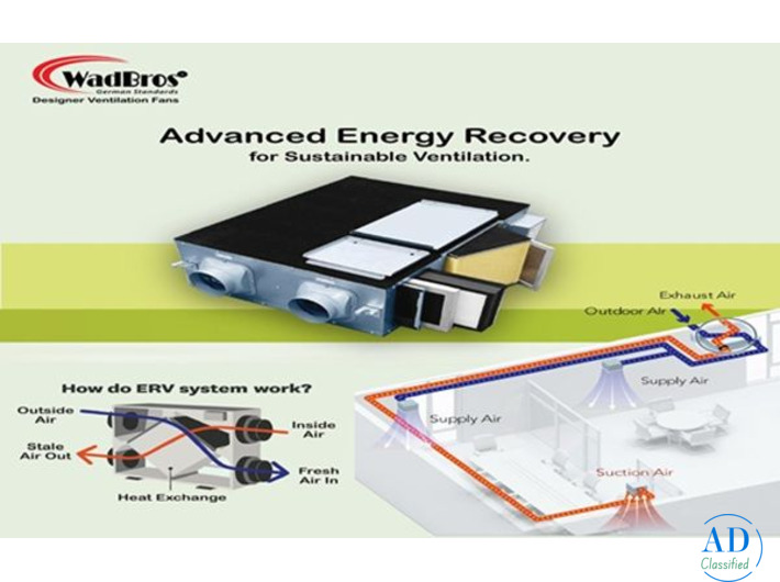 High Speed Energy Recovery Ventilator System by WadBros
