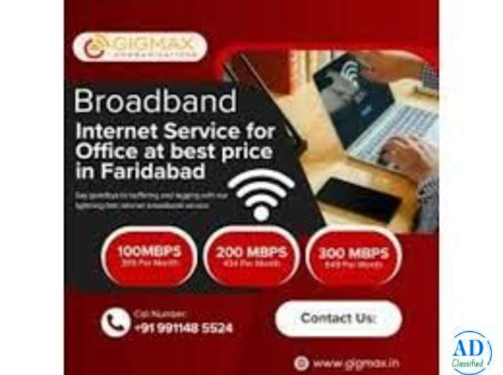 Broadband in Faridabad – High-Speed Fiber Internet by Gigmax