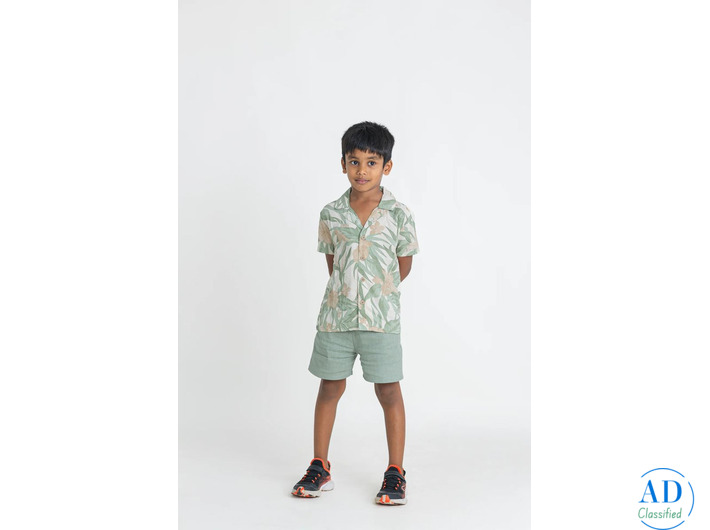 Floral Co-ord Set Boys | Stylish Cotton Cord Set for Kids