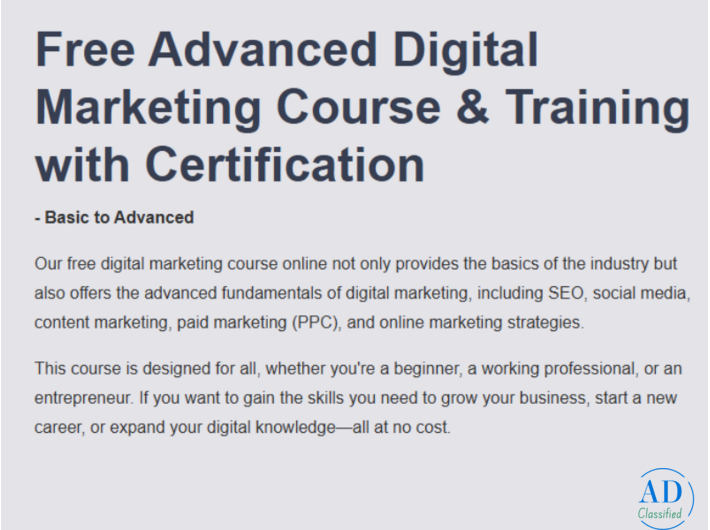 Skillwaala Digital Marketing Training – Free Course with Certificate