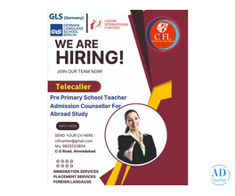 Cifl Centre Ahmedabad, Job Opening  For Telecaller, Pre Primary School Teacher