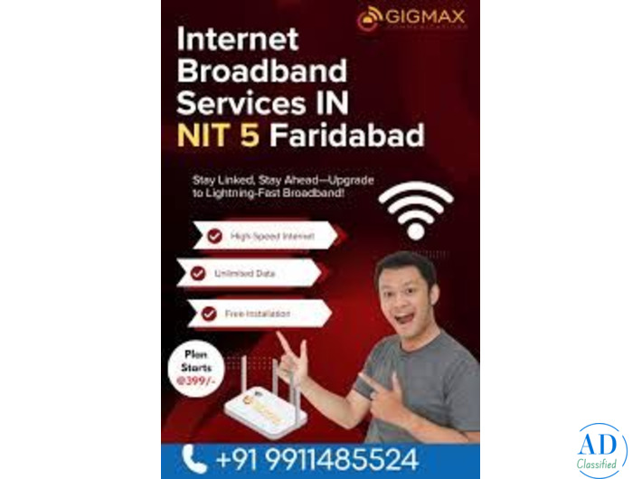 Internet Service Provider in NIT 5 Faridabad for Seamless Streaming