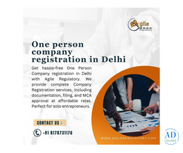 One Person Company Registration Experts in Delhi