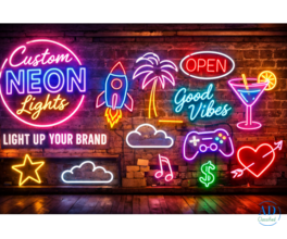 Custom Neon Lights for Home, Office & Business Branding