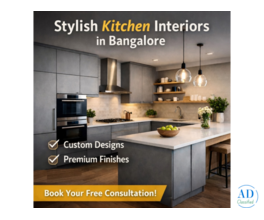 Best Kitchen Interior Designers in Bangalore | Pebble Grey