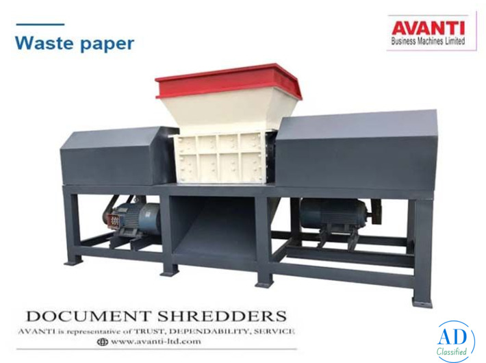 Top Best Shredding Machine Manufacturers in India - Avanti ltd
