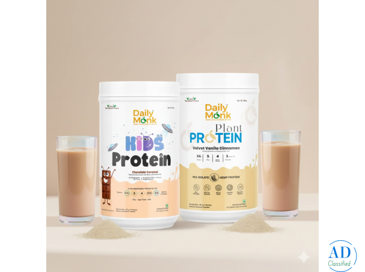 Daily Monk – Premium Plant-Based Protein Powder for Clean Nutrition