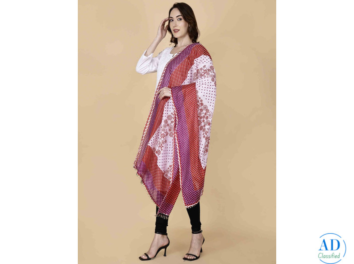 Pretty Lady Cotton Block Print Dupatta at ₹399 – Order Online Now