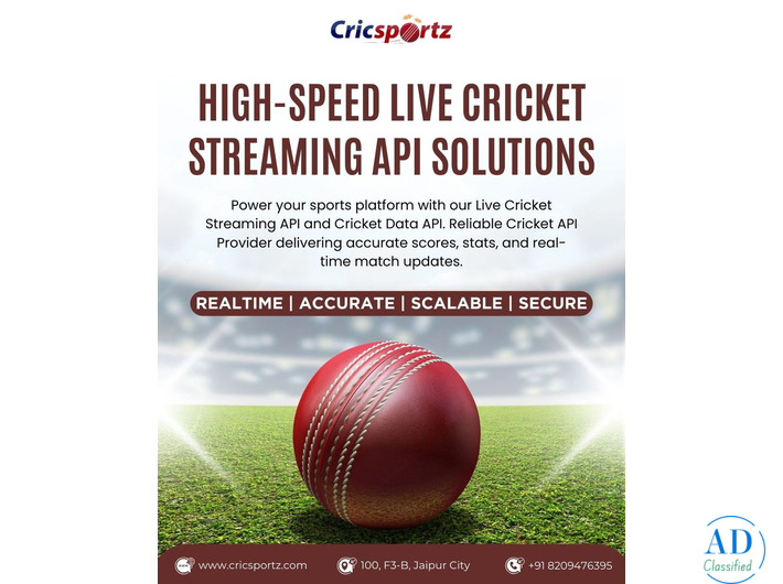 High-Speed Live Cricket Streaming API Solutions