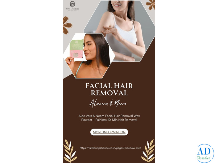 Facial Hair Removal Powder | Gentle Care by Faith and Patience