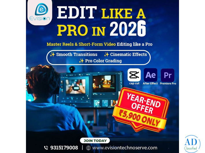 Edit Like a Pro in 2026 - Master in Graphic and Video Editing
