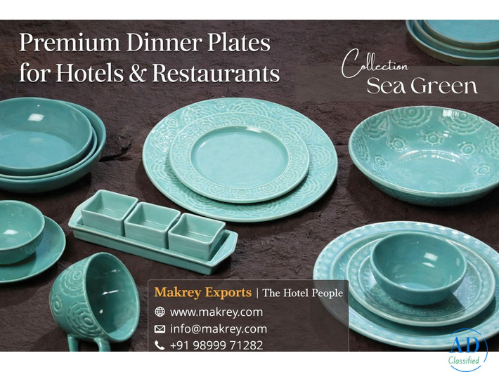 Premium Dinner Plates for Hotels & Restaurants | Makrey Exports