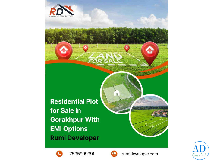 Residential Plot for Sale in Gorakhpur With EMI Options – Rumi Developer