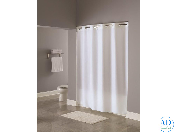 Buy Hotel Shower Curtains | Hookless Shower Curtains for Hotels – AGH Supply