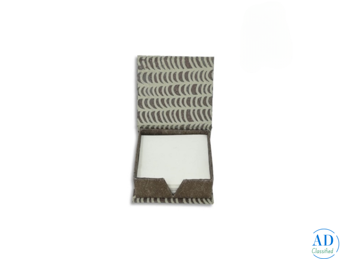 Linen Notepad Box – Elegant Handmade Paper Stationery