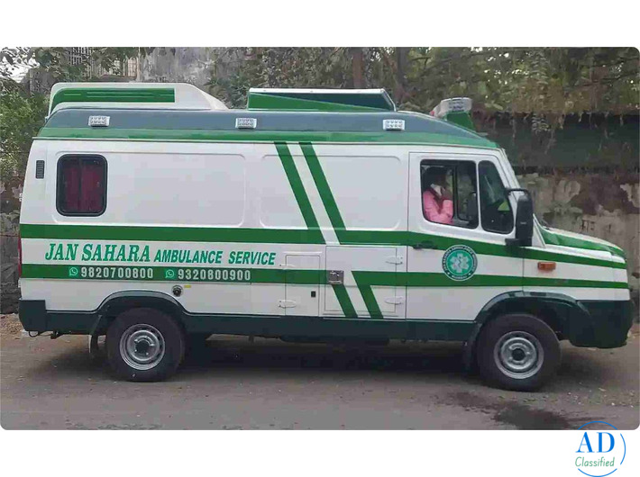 24/7 Jan Sahara Ambulance Service in Mumbai | ICU Ambulance